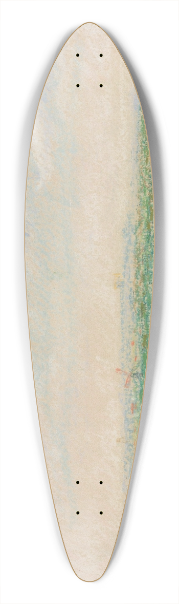 James Ensor - Gezicht op Mariakerke 39.3 inch art pintail longboard deck