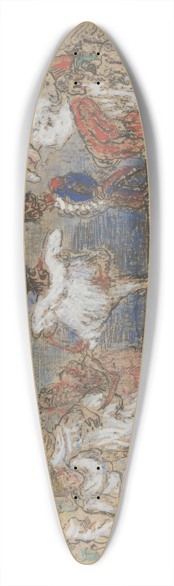 James Ensor - Het fantastische bal 39.3 inch art pintail longboard deck