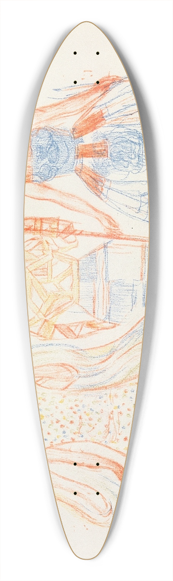 James Ensor - Het Luminisme  het Kubisme  de Gravure 39.3 inch art pintail longboard deck