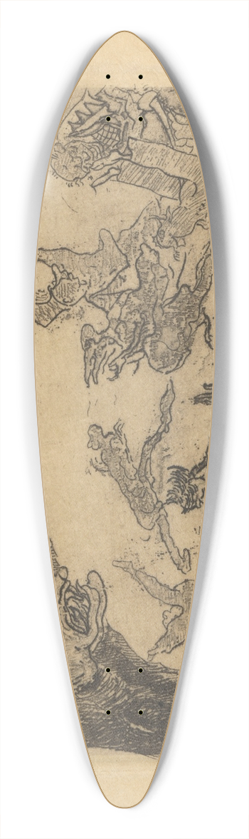 James Ensor - Het spook 39.3 inch art pintail longboard deck