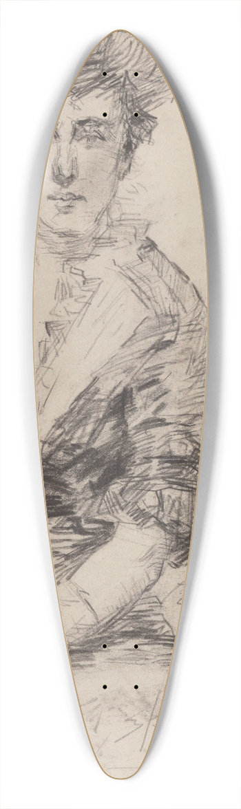 James Ensor - Madame Gratiot 39.3 inch art pintail longboard deck