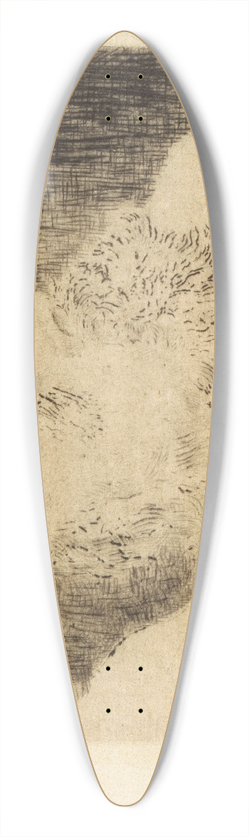 James Ensor - Mijn dode vader 39.3 inch art pintail longboard deck