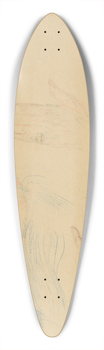 James Ensor - Mijn handen 39.3 inch art pintail longboard deck