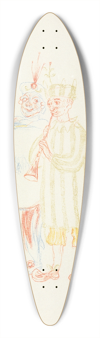 James Ensor - Muzikanten 39.3 inch art pintail longboard deck
