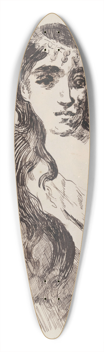 James Ensor - Odalisque 39.3 inch art pintail longboard deck