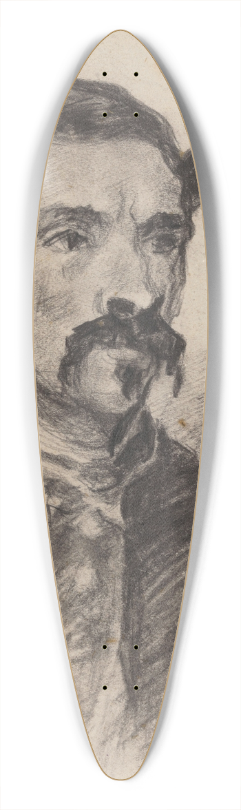 James Ensor - Portrait of a Man 39.3 inch art pintail longboard deck
