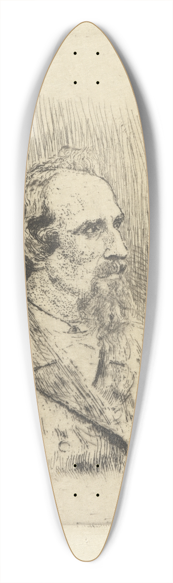 James Ensor - Portret van Hector Denis 39.3 inch art pintail longboard deck