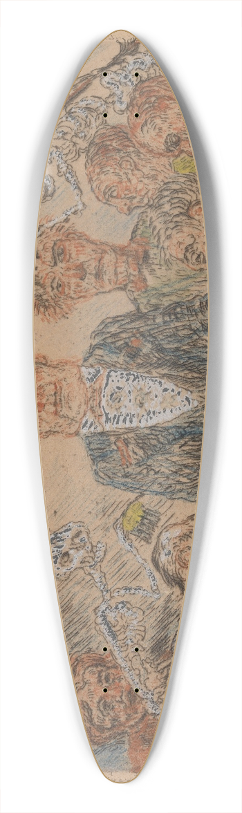 James Ensor - Pride 39.3 inch art pintail longboard deck