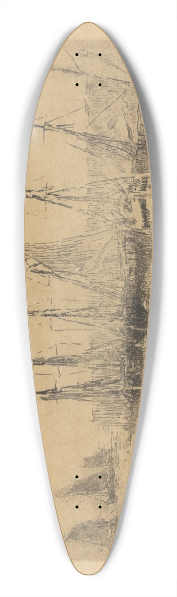 James Ensor - Sloepen 39.3 inch art pintail longboard deck