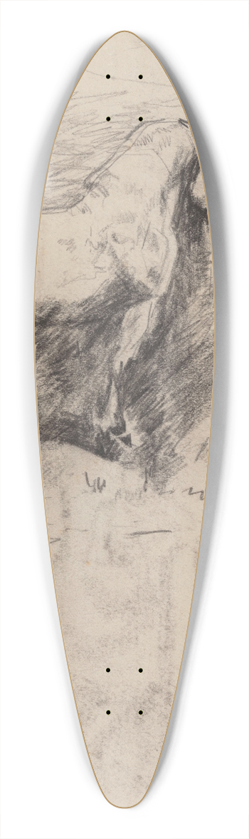James Ensor - Stallion 39.3 inch art pintail longboard deck