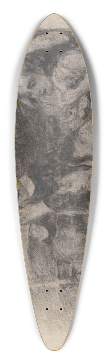 James Ensor - The Master Painter 39.3 inch art pintail longboard deck