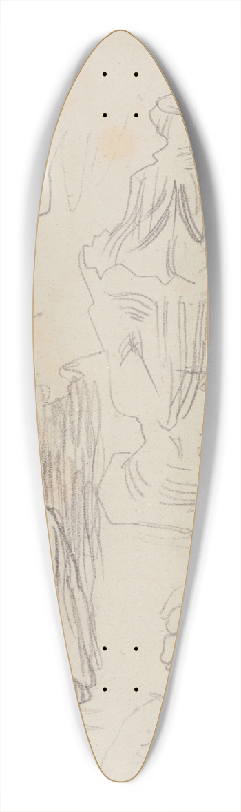 James Ensor - Three Studies of a Lady with Parasol 39.3 inch art pintail longboard deck