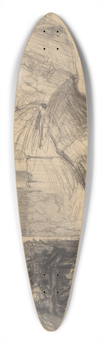 James Ensor - Vaas en voeten 39.3 inch art pintail longboard deck