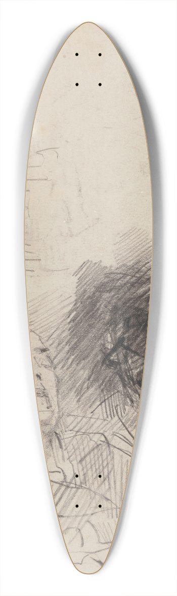 James Ensor - Woman Sleeping 39.3 inch art pintail longboard deck