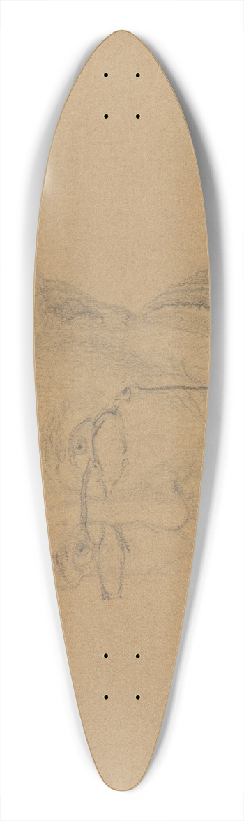 James Ensor - Zelfportret 39.3 inch art pintail longboard deck