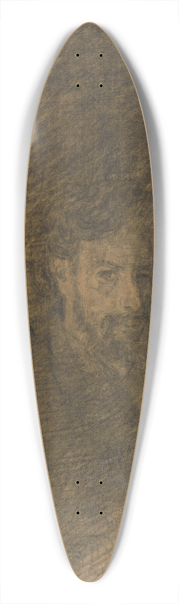 James Ensor - Zelfportret (Pas fini) 39.3 inch art pintail longboard deck