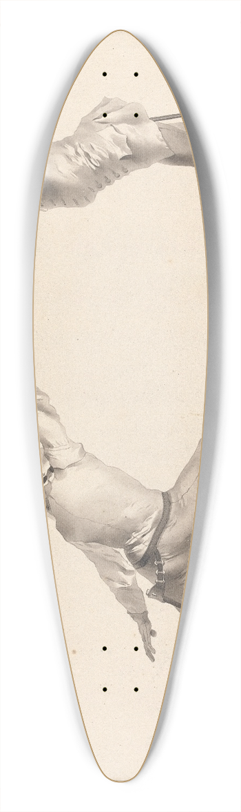 James Gwin - Du Desarmement sur le Coup de Tierce 39.3 inch art pintail longboard deck