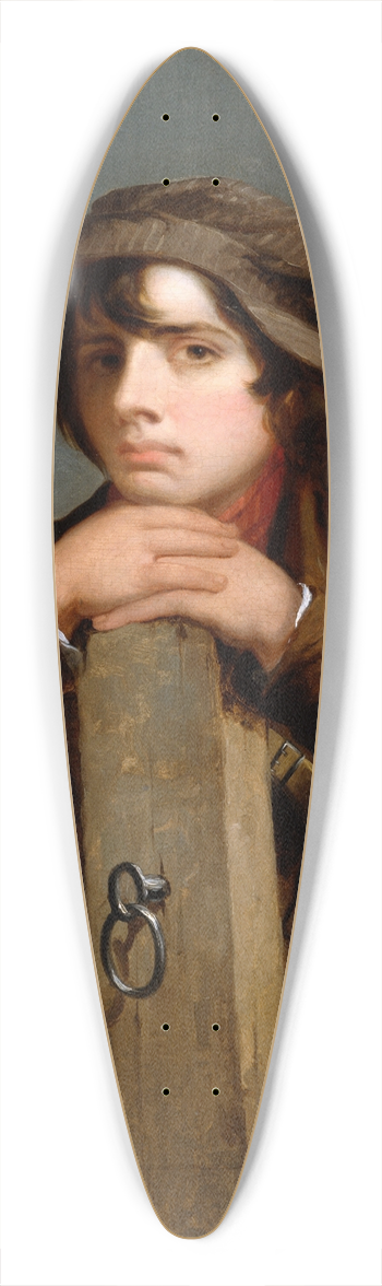 James Henry Beard - The Young Itinerant 39.3 inch art pintail longboard deck