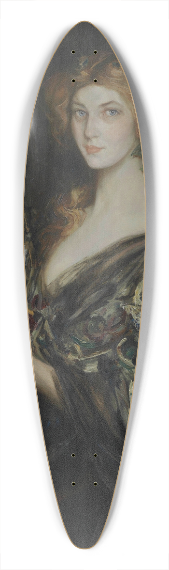 James Jebusa Shannon - The silver ship 39.3 inch art pintail longboard deck