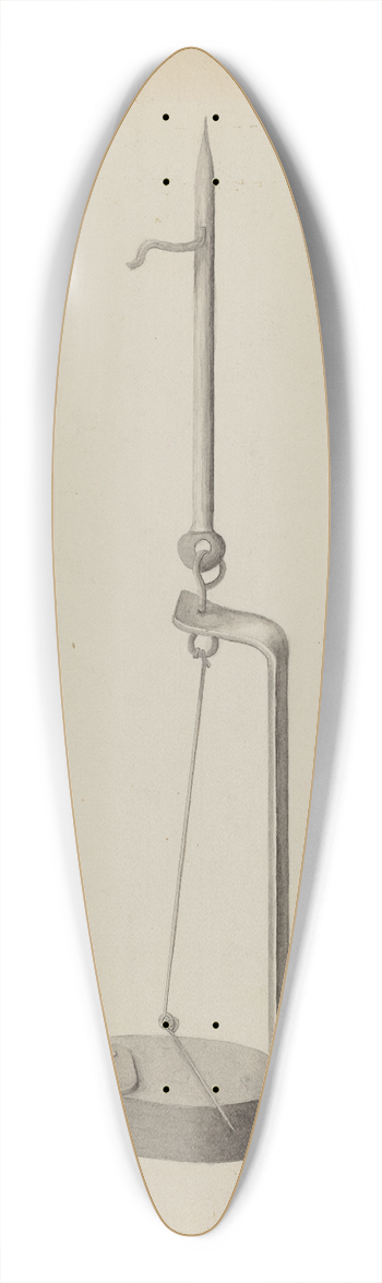 James M. Lawson - Betty Lamp 39.3 inch art pintail longboard deck