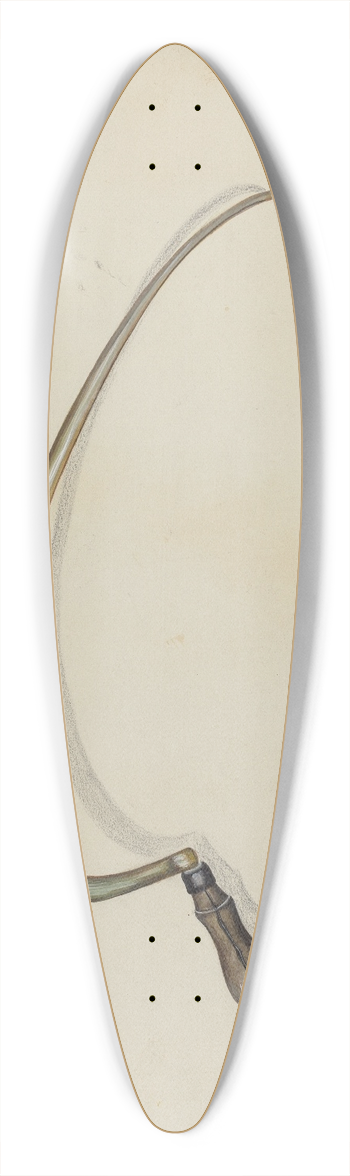 James M. Lawson - Sickle 39.3 inch art pintail longboard deck