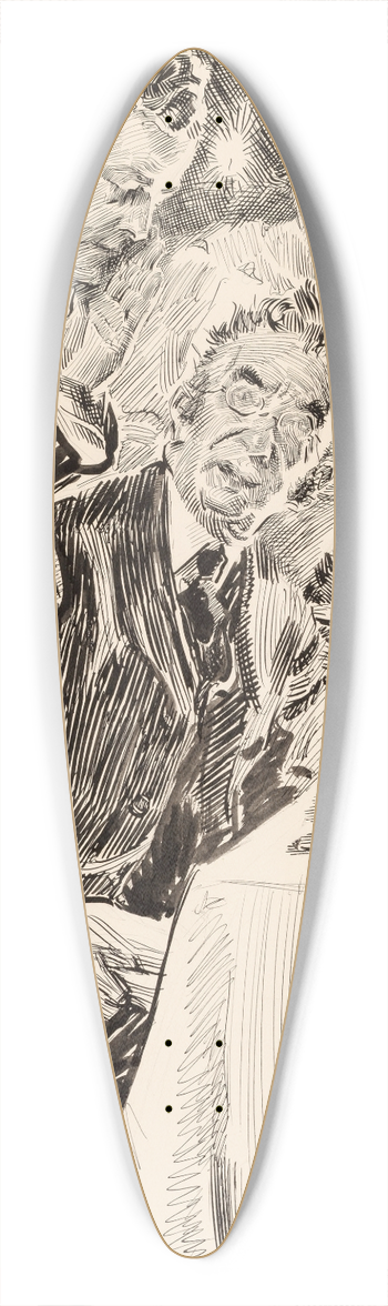 James Montgomery Flagg - Lest They Forget 39.3 inch art pintail longboard deck