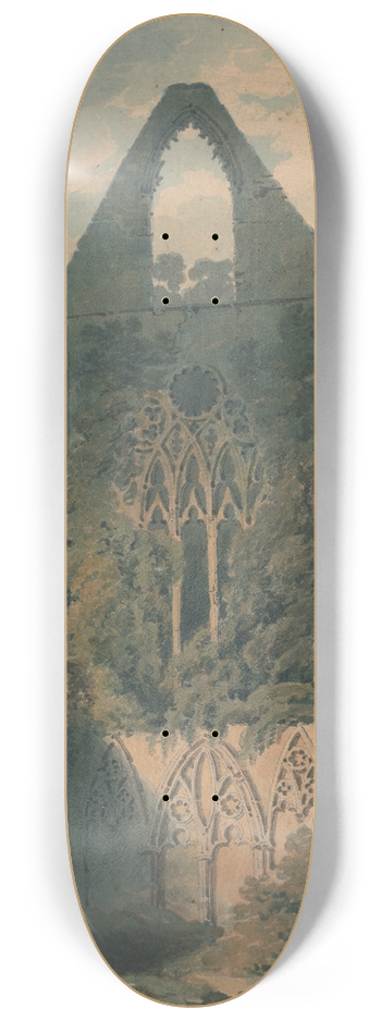 Joseph Clarendon Smith - Tintern Abbey 8.25 inch art skate deck
