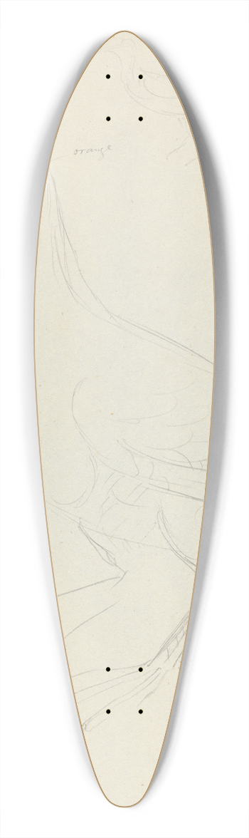 James Sowerby - Two Woodcocks 39.3 inch art pintail longboard deck