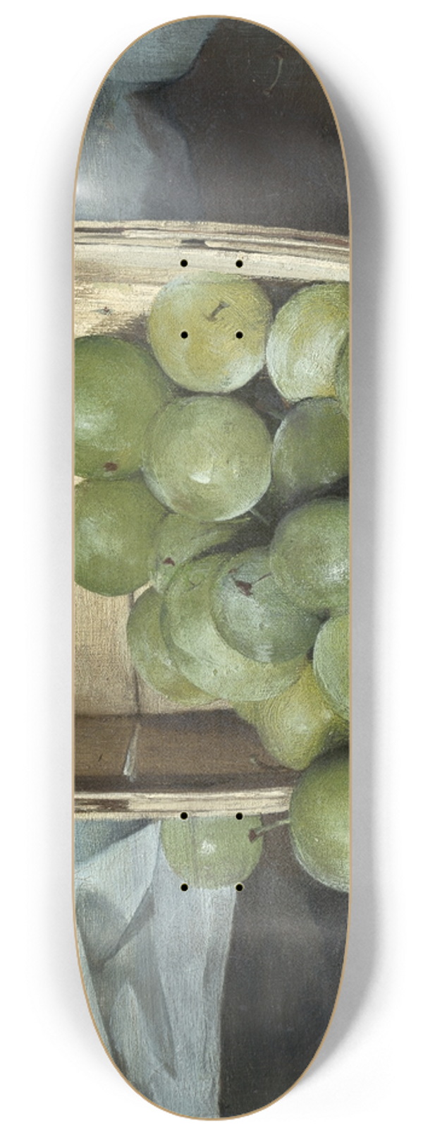 Joseph Decker - Green Plums 8.25 inch art skate deck