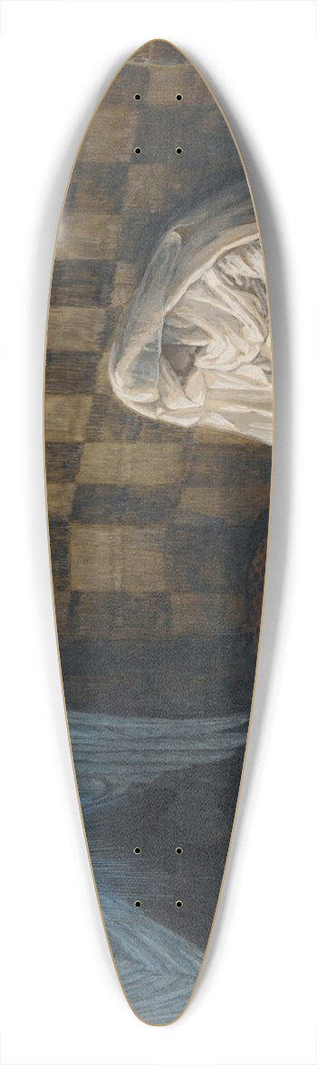 James Tissot - The Annunciation 39.3 inch art pintail longboard deck