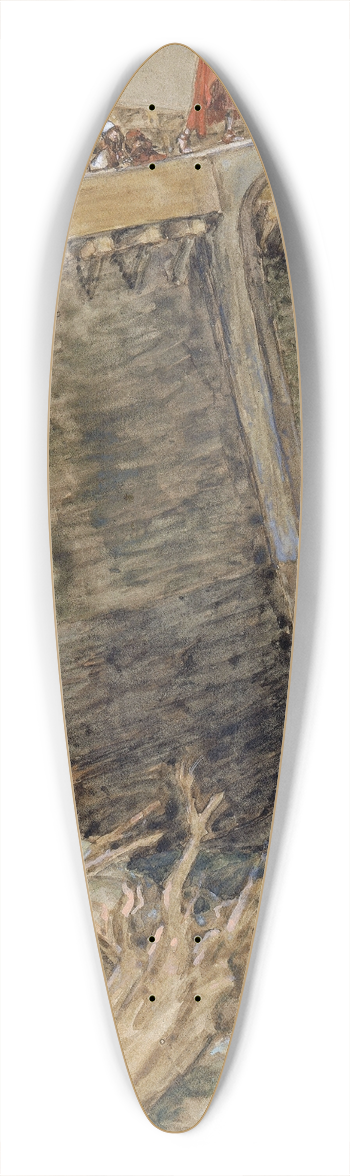 James Tissot - The Dove Returns to Noah 39.3 inch art pintail longboard deck