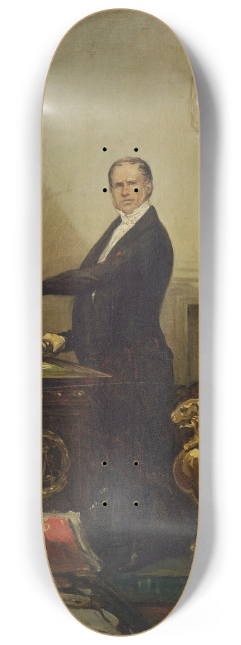 Joseph-Dsir Court - Portrait dAndr Dupin (1783-1865), prsident de lAssemble lgislative en 1850. 8.25 inch art skate deck