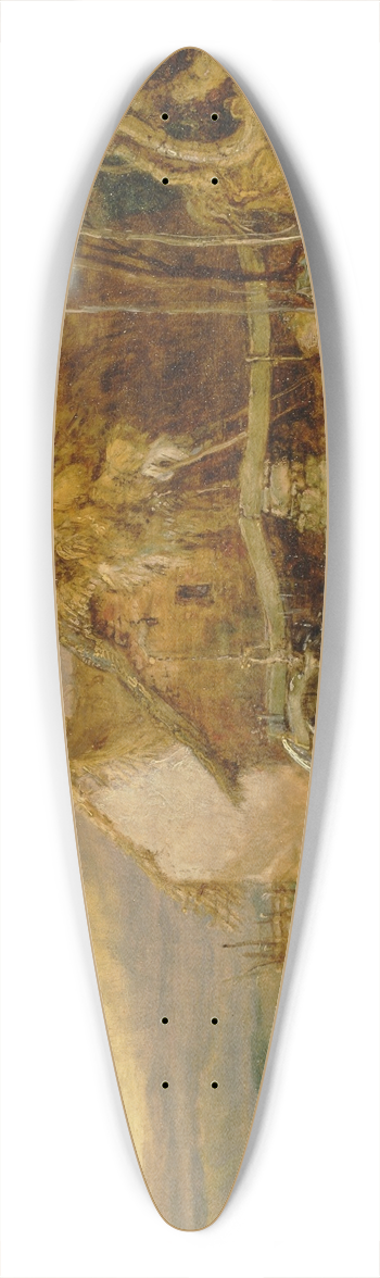 James Ward - An Overshot Mill 39.3 inch art pintail longboard deck