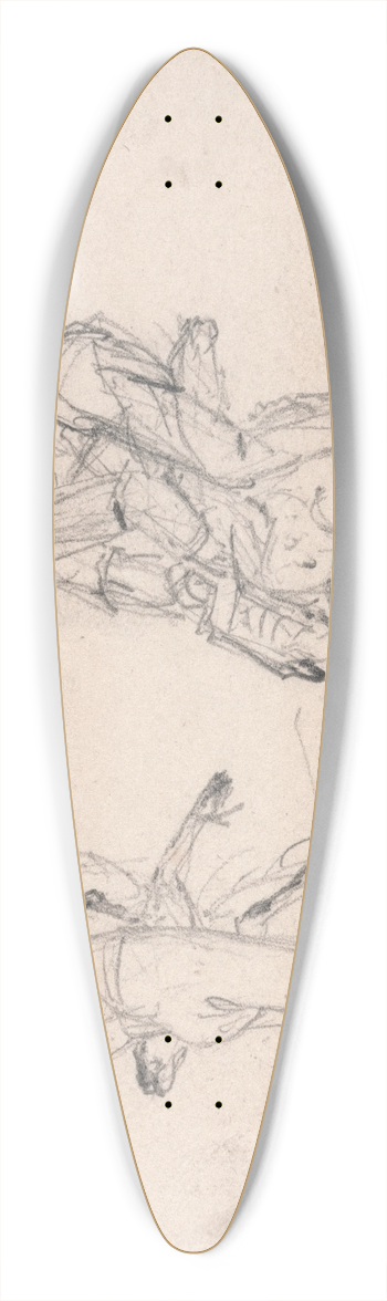 James Ward - Sheep-shearing 39.3 inch art pintail longboard deck