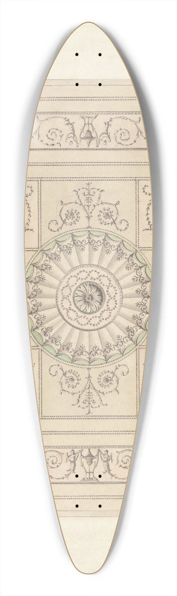 James Wyatt - Design for a Ceiling 39.3 inch art pintail longboard deck