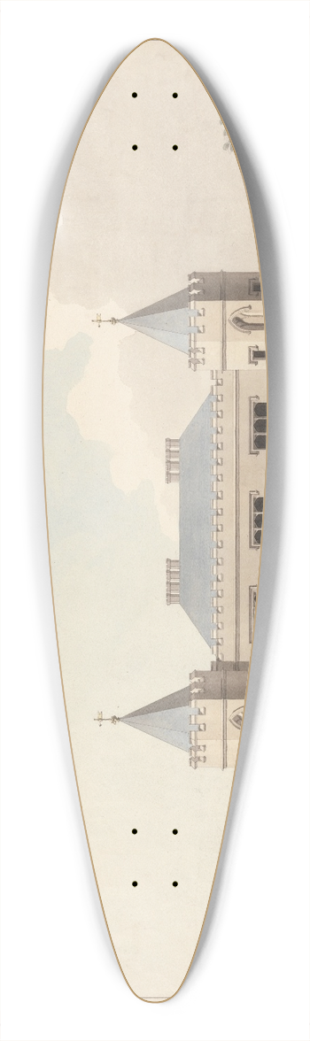 James Wyatt - Design for Little Frogmore; Elevation 39.3 inch art pintail longboard deck