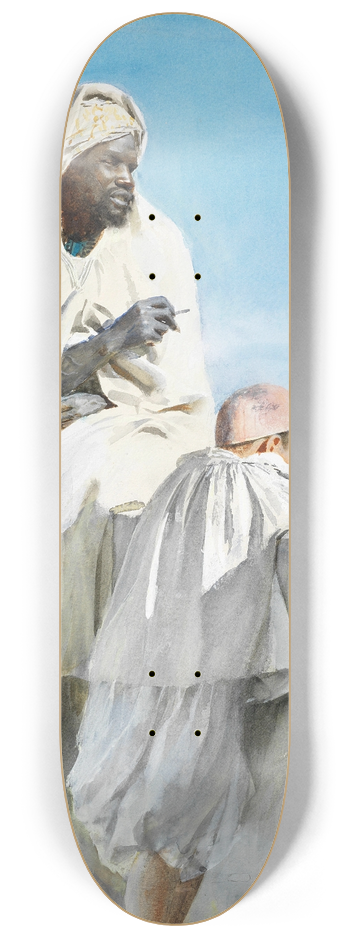 Anders Zorn - Man and boy in Algiers 8.25 inch art skate deck