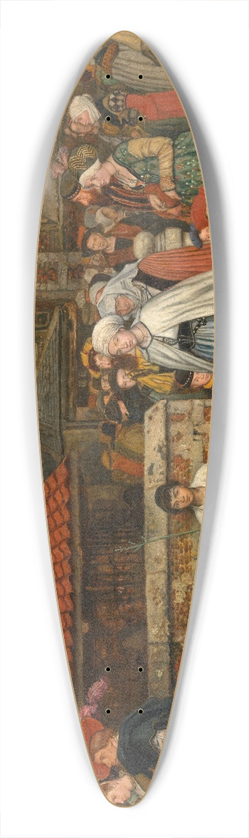 Jan August Hendrik Leys - After Mass 39.3 inch art pintail longboard deck