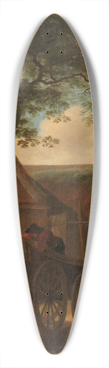 Jan Both - Farmyard 39.3 inch art pintail longboard deck