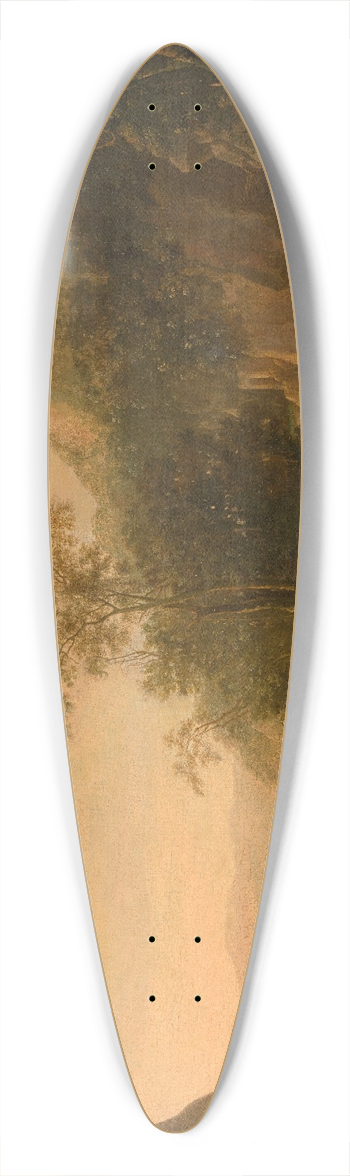 Jan Both - Italian Landscape 39.3 inch art pintail longboard deck