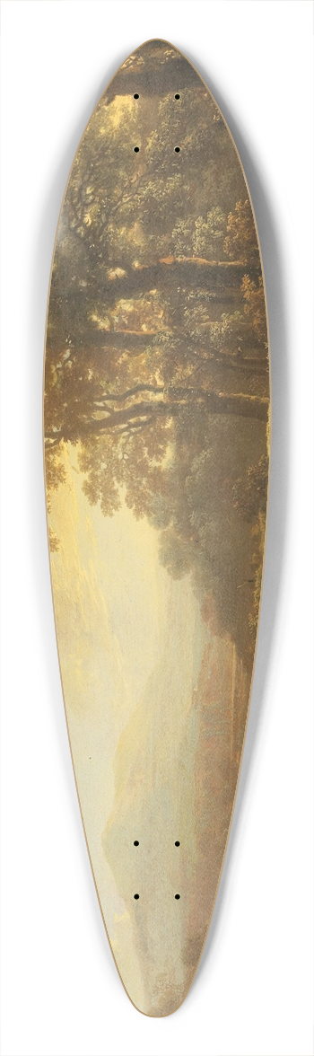 Jan Both - Italian Landscape with Mule Driver 39.3 inch art pintail longboard deck