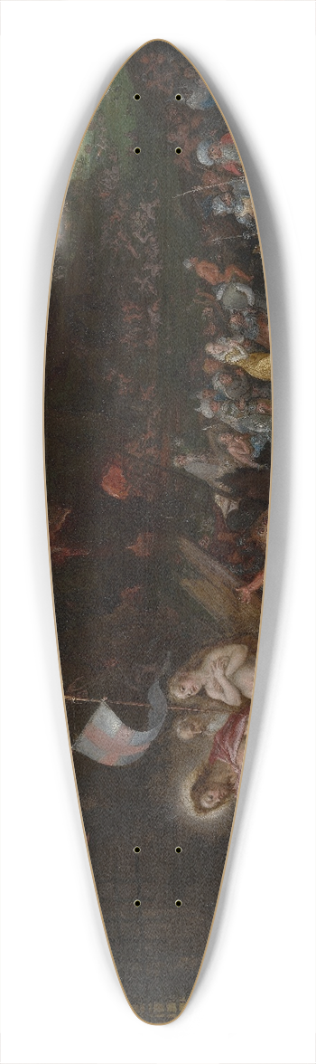 Jan Brueghel The Elder - Christs Descent into Limbo 39.3 inch art pintail longboard deck