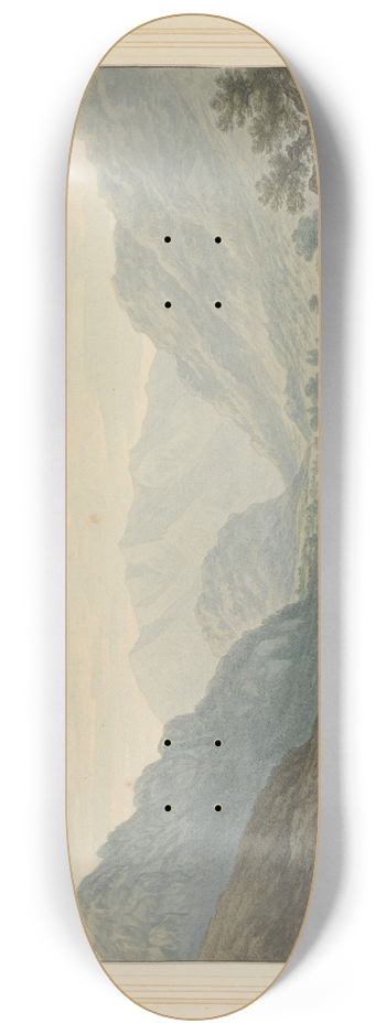 Joseph Farington - No. View on the Road from Ambleside to Keswick from 6 mile Stone 8.25 inch art skate deck