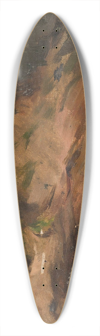 Jan Cigliski - Sandy bank. Study from Podolia 39.3 inch art pintail longboard deck