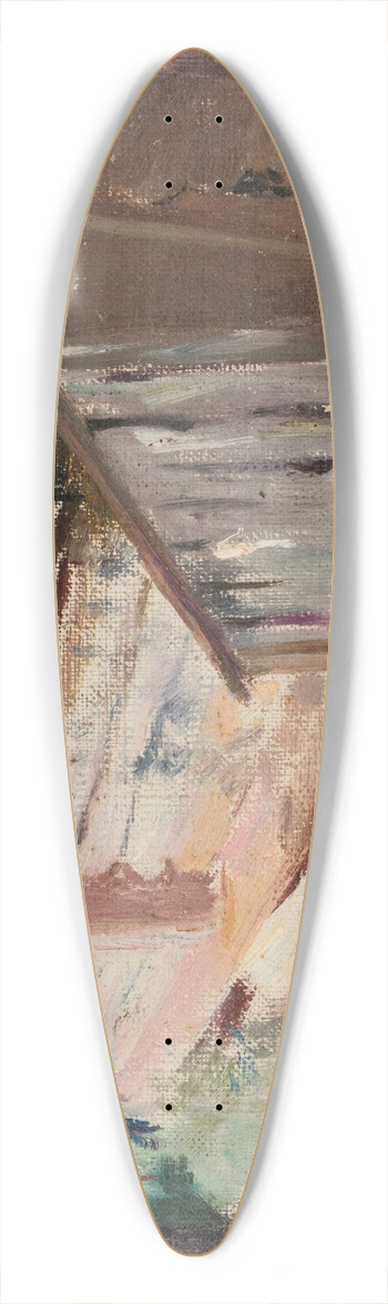 Jan Cigliski - Staroyowska. Study from the northern side.. 39.3 inch art pintail longboard deck