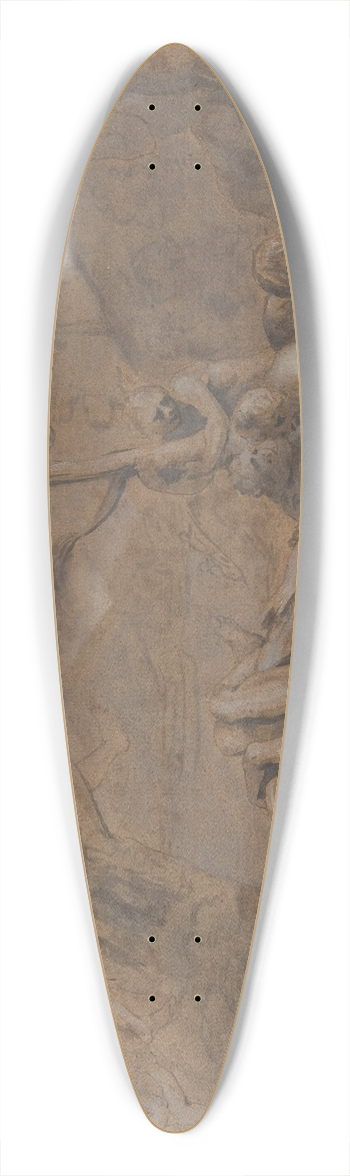 Jan Cossiers - The Flood 39.3 inch art pintail longboard deck