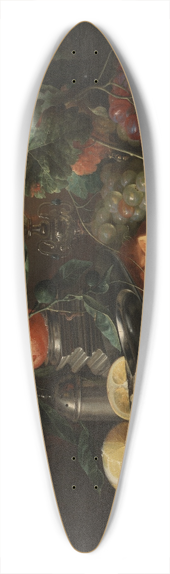 Jan Davidsz de Heem - Still Life with Oysters and Grapes 39.3 inch art pintail longboard deck