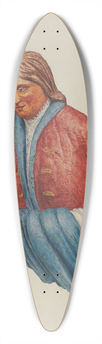 Jane Iverson - Figurehead 39.3 inch art pintail longboard deck