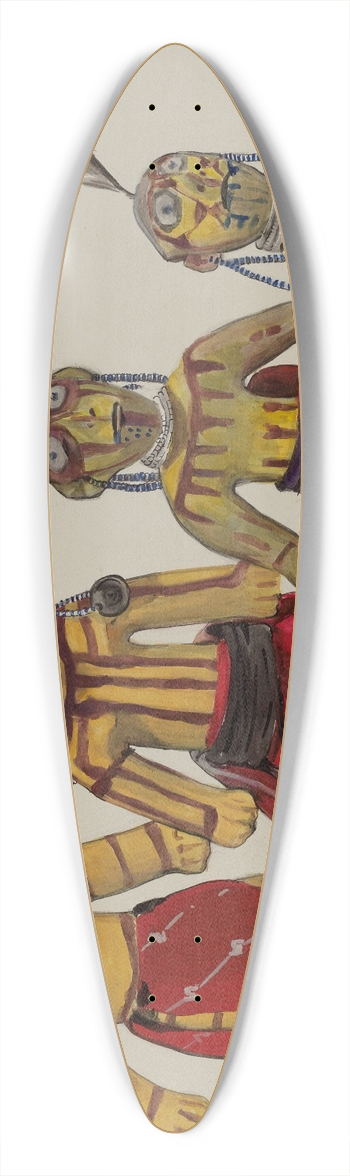 Jane Iverson - Indian Doll Group 39.3 inch art pintail longboard deck