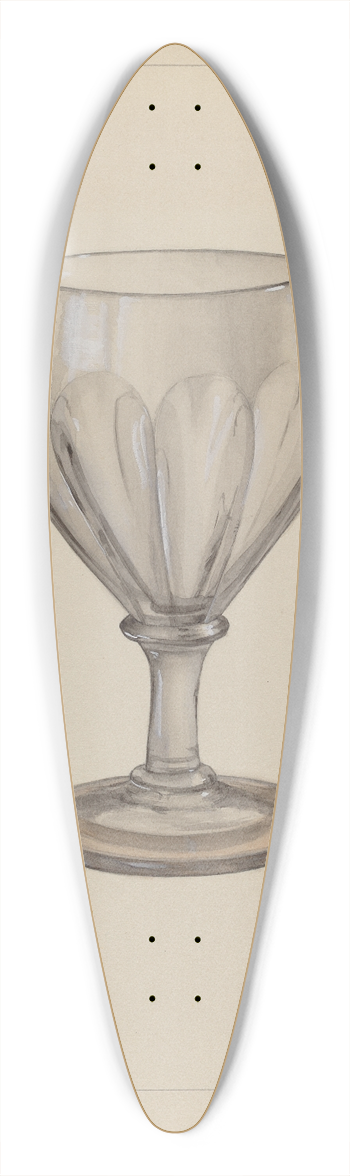 Janet Riza - Goblet 39.3 inch art pintail longboard deck